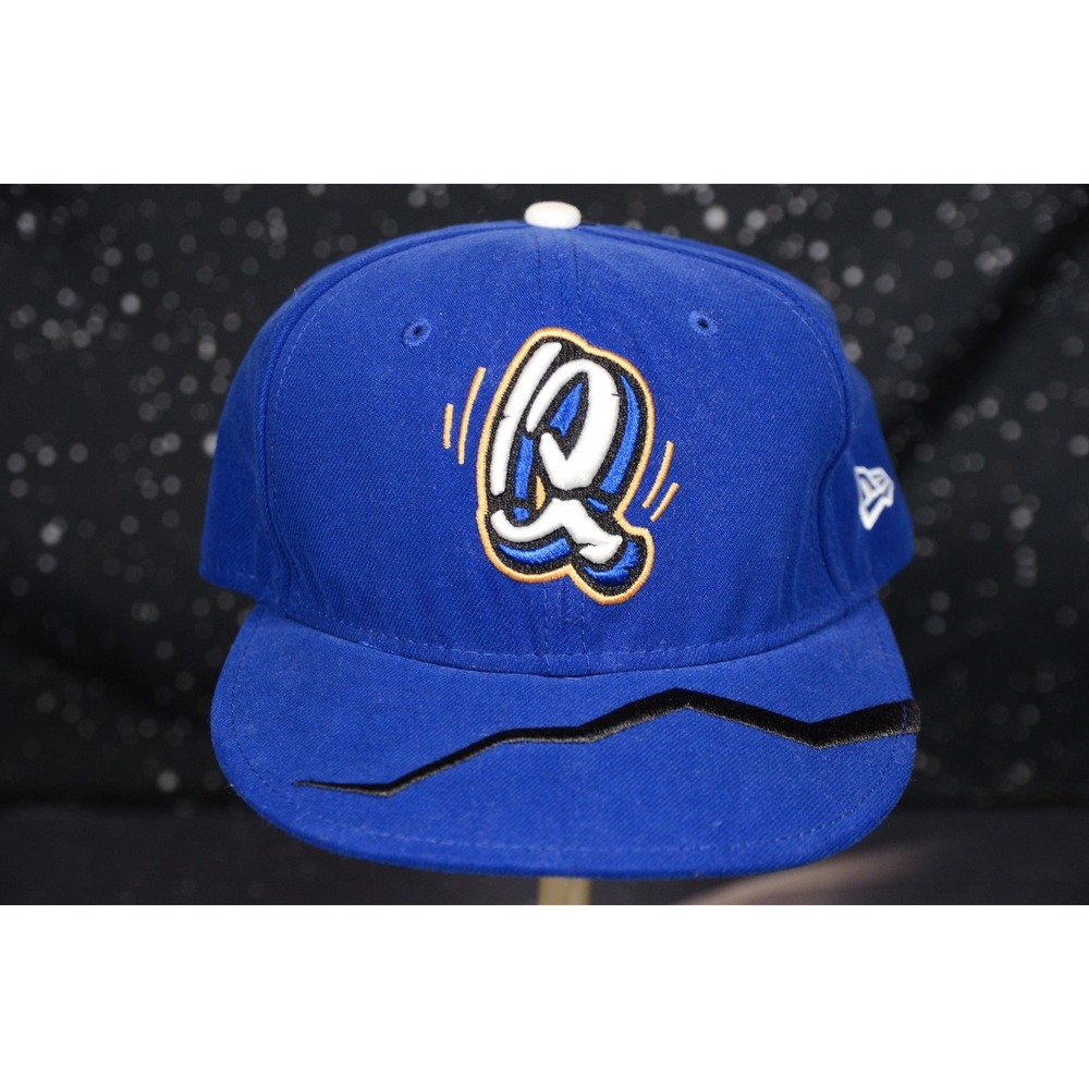 New Era Rancho Cucamonga Quakes Hat Cap Fitted Mens 7 1/4 Blue MiLB Baseball